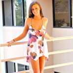 Second pic of Bodacious teen chick Whitney Westgate exposes her fine butt and sexy boobs outside