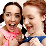 First pic of Beautiful flatmates end up having a hot threesome and filming it on cam