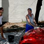 First pic of Brunette model Ashley Storm is showing off on a nice day and teasing us all. 