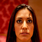 Fourth pic of gorgeous sex bobmb Kristine Kahill gets her jaw stretched during rough and nasty sex.