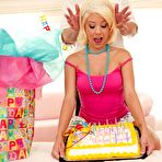 First pic of White haired teen girl Tessa Taylor has humiliating sex on her birthday