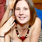 First pic of Lucie from abbywinters.com - Busty teen shoves her hairbrush in her pussy at Brdteengal