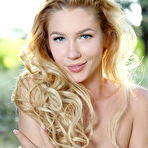 Fourth pic of Blonde Genevieve Gandi naked on the yellow towel - Snbabes.com