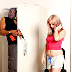 Second pic of Servicing The Intruder! free photos and videos on OnlyBlowJob.com