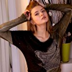 Fourth pic of Blonde cutie Sigrid shows off her dreamy body in the nude and teases with her shaved pussy.