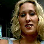 First pic of Busty blonde milf Zana satisfies her pussy by a huge dildo and four fingers