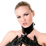 Fourth pic of Busty milf in fetish uniform Eliska is waiting for somebody to obey her dirty wishes