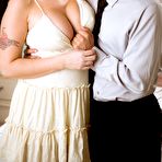 Third pic of Man is passionately kissing Alana Evans and squeezing her horny big boobs