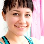 First pic of Ekaterina from abbywinters.com - Flexible amateur spreads her hairy pussy at Brdteengal