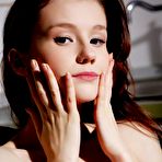 Third pic of Babe Emily Bloom is giving the closeups of her delicious and clean shaved cunt