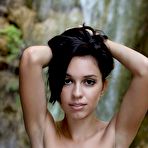 Third pic of The naked brunette chick Helen H posing naked outdoor was recorded in close up