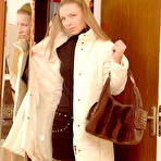 Fourth pic of FilthyNubiles.com's gallery :: sexy babe kayleigh taking off her leather boots and ready to tease us harder