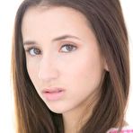 First pic of Frisky brunette Belle Knox spreads her pantyhose legs and gets drilled by the monster cock