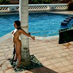 Third pic of Jenni Lee, Darling, Princess Donna and Jenya take a punishment from Sgt. Major by the pool