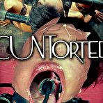 First pic of SexPreviews - Nikki Darling is bound in tape and chains her mouth toyed by maledom