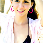 First pic of Sensual young transsexual girl at the beach showing off her feminine body