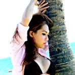 Second pic of Sensual young transsexual girl at the beach showing off her feminine body