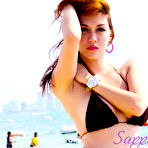 Third pic of Sensual young transsexual girl at the beach showing off her feminine body