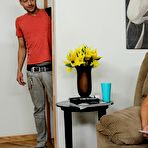Second pic of Sassy milf in stockings Luisa De Marco is giving some horny fuck and suck lessons to young dude