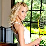 First pic of Slender Blue Eyes Blonde Tennis Girl