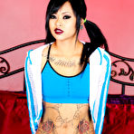 First pic of 
      Krissie Dee exposes her inked body and pink snatch
    