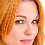 Third pic of Gorgeous redhead milf  Jayme playing with glass dildo at PinkWorld Blog