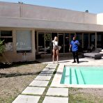 Second pic of 
					Blonde babe Candice Dare starts off seduction and ass worship outside - Pornstar Movies
			