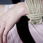 Third pic of SexPreviews - Violet Monroe is bound in rope and made to orgasm by lezdom London River