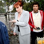 Third pic of The redhead milf with big boobs Kylie Ireland wants the black dick to satisfy her