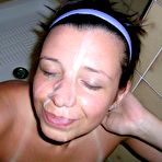 Fourth pic of Dude cums on face of this GF everyday and he take picture..