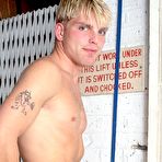 Second pic of Swedish college cock jerks outdoors: 10 inch cock of muscle blond hunk dude in amateur solo action or 19YearOld strong macho man masturbating his massive penis dick