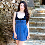 First pic of Niemira peels off her sexy summer dress outdoors