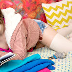 First pic of Blanca in is a young hairy girl that pleases herself at PinkWorld Blog