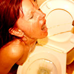 Fourth pic of fill that mature slut up on the toilet