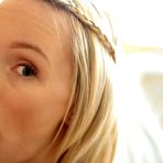 Second pic of Vicious blonde Sammie Daniels is swallowing piston and getting her face all in sperm