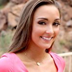 First pic of Horny babe Marry Lynn is baring off the shaved teenage cunt and petting it in doggy