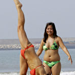 Third pic of Myleene Klass shows sexy cleavage in red bikini