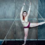 Third pic of SexPreviews - Bella Rossi is rope bound and tape gagged by strapon lezdom London River