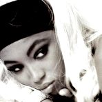 Third pic of Naomi Campbell black-&-white topless scans from mags