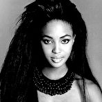 Fourth pic of Naomi Campbell black-&-white topless scans from mags