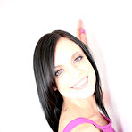 First pic of Dark haired Steph Allure with beautiful eyes sucks juicy cock for sperm