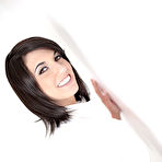 First pic of Riley Allure swallows sperm and gives a smile after getting her bald pussy fucked POV style