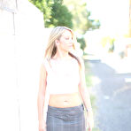 First pic of Busty bimbo Cassidy Allure seduces guy with hot tits and sucks his dick outdoor