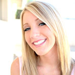 Third pic of Busty bimbo Cassidy Allure seduces guy with hot tits and sucks his dick outdoor