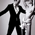 Fourth pic of Serbian model Natasa Vojnovic black-&-white topless and fully nude scans