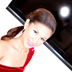 First pic of Latina gadget Ariana Fox beads pussy and mouth lips on the sticking dick