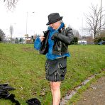 Third pic of Teen Stockings Flasher