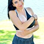 First pic of Saraya Busty Sporty Girl In the Park