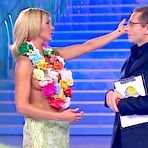 First pic of Nathalie Caldonazzo shows her boob at Ciao Darwin TV show