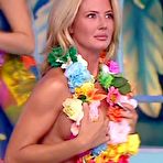 Fourth pic of Nathalie Caldonazzo shows her boob at Ciao Darwin TV show